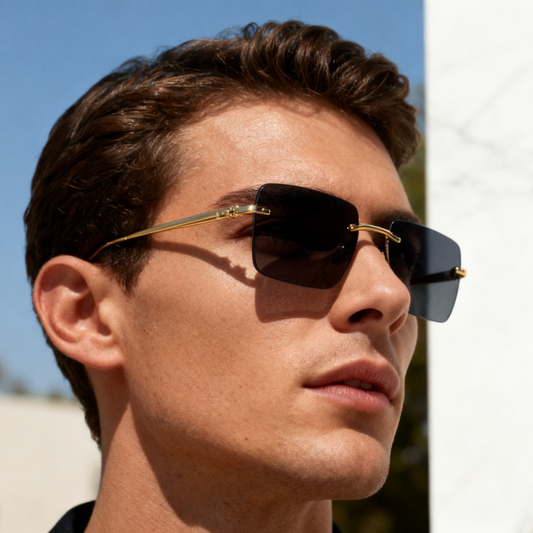 FashionSight™ Gold Wolf Classic – Okulary przeciwsłoneczne premium