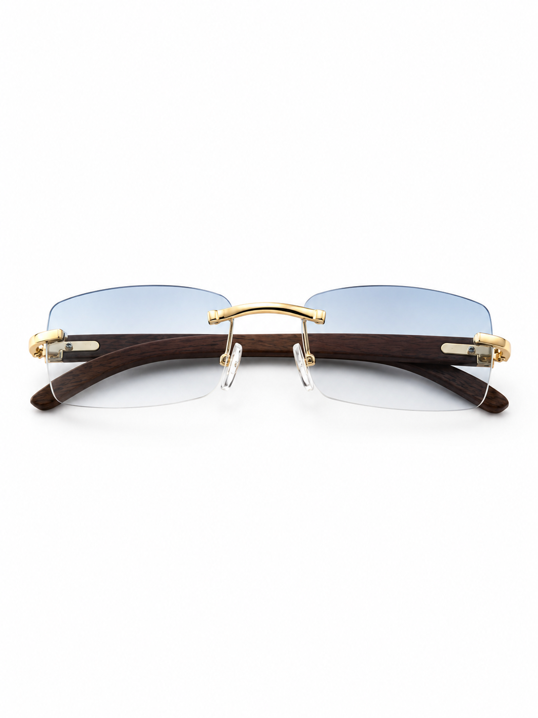 FashionSight™ RIMWOOD Sky Gold – bezramkowe okulary przeciwsłoneczne UV400