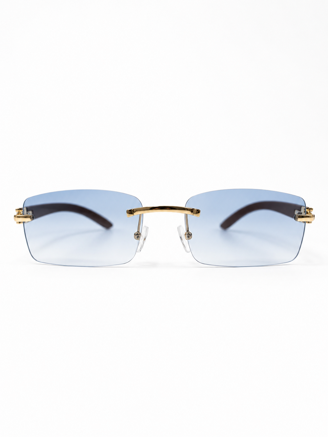 FashionSight™ RIMWOOD Sky Gold – bezramkowe okulary przeciwsłoneczne UV400