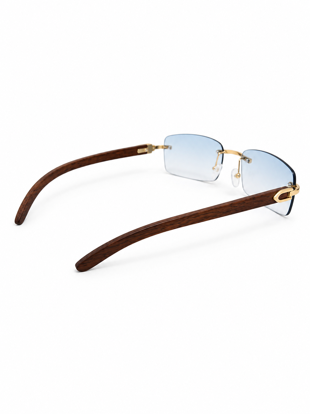 FashionSight™ RIMWOOD Sky Gold – bezramkowe okulary przeciwsłoneczne UV400