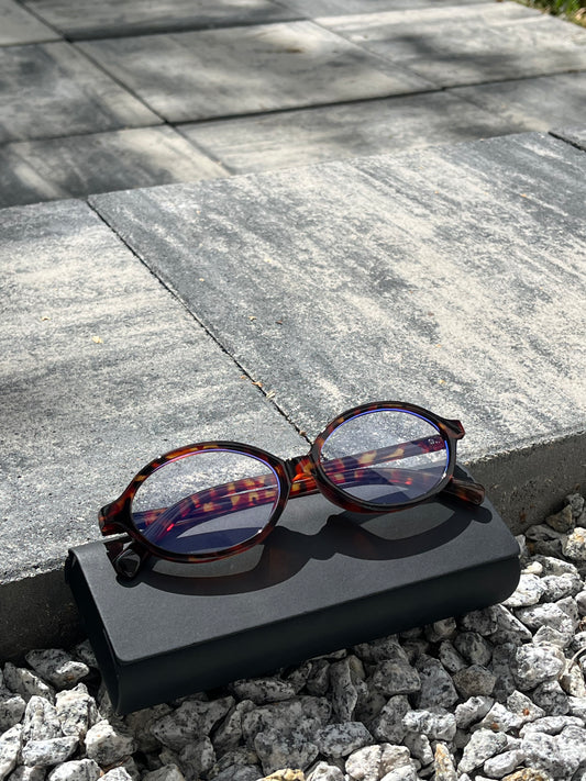 Okrągłe okulary blokujące światło niebieskie , okrągły kształt