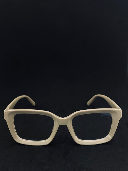 Beżowe okulary blokujące światło niebieskie